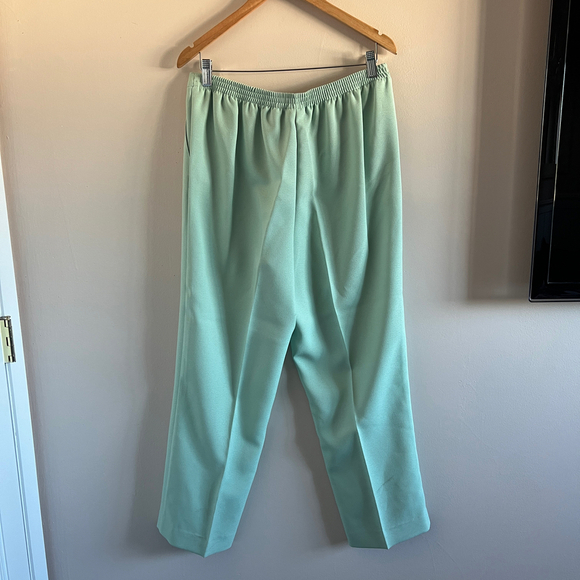 Alfred Dunner | Mint Green Long Sleeve Embellished Top & Pants Set - Picture 6 of 7